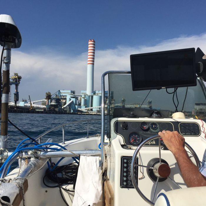Rilievo fondale marino Civitavecchia